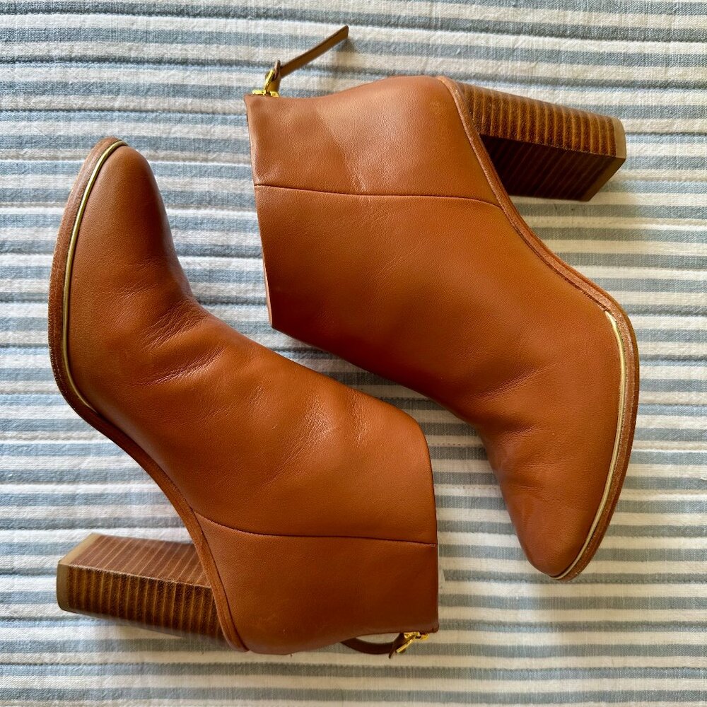 Ted Baker Cognac Leather Booties